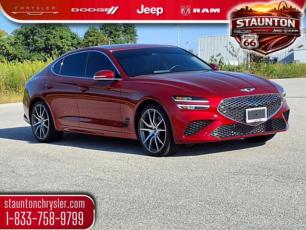 Havana Red 2023 Genesis G70 2.0T RWD Sedan Rear-Wheel Drive 8-Speed Automatic