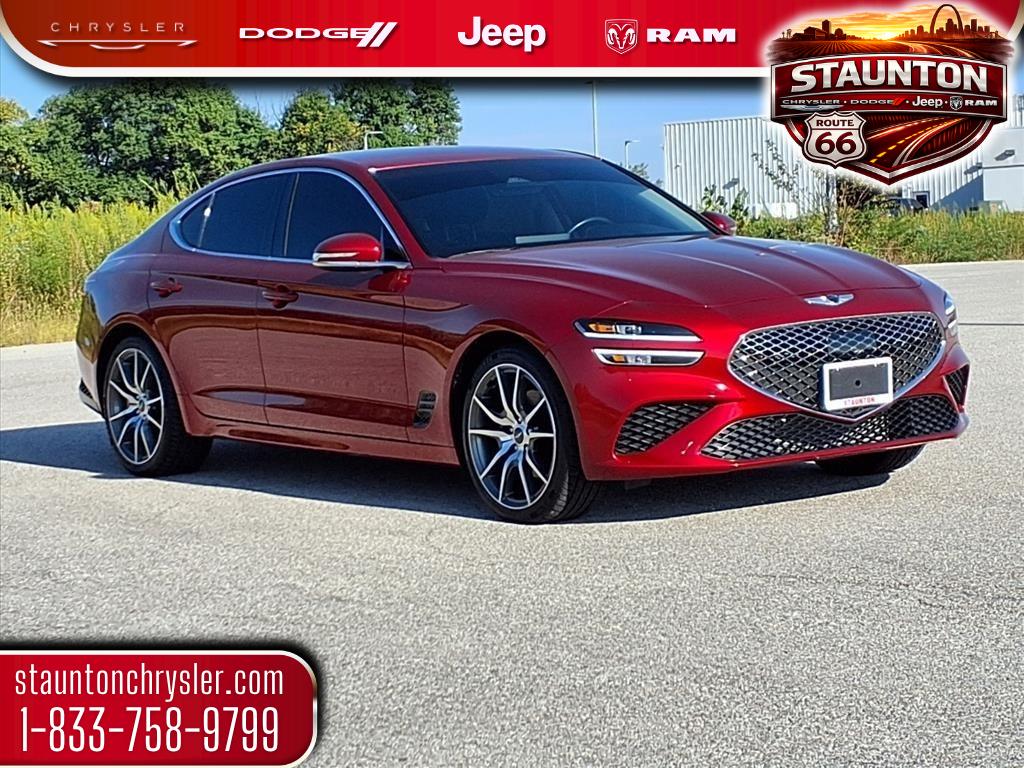 Havana Red 2023 Genesis G70 2.0T RWD Sedan Rear-Wheel Drive 8-Speed Automatic