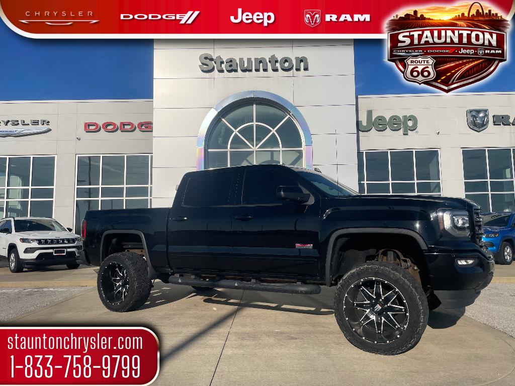 Onyx Black 2018 GMC Sierra 1500 SLT Crew Cab 4WD Pickup Truck Four-Wheel Drive 8-Speed Automatic
