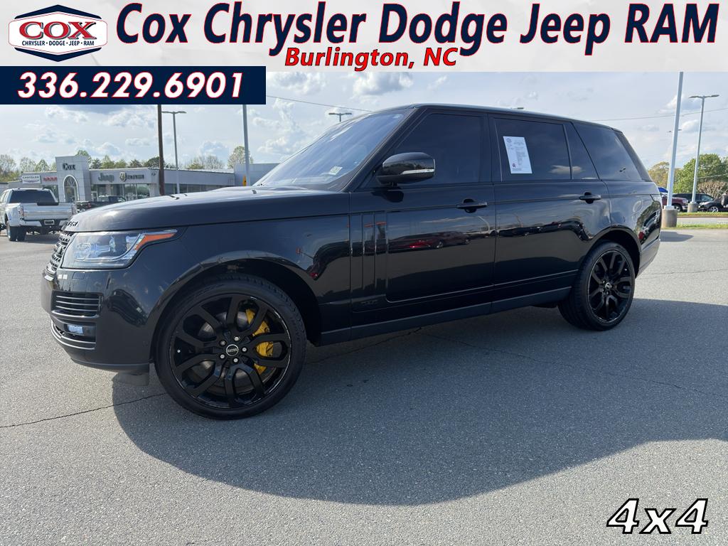 Santorini Black 2017 Land Rover Range Rover V8 Supercharged LWB 4WD SUV / Crossover All-Wheel Drive 8-Speed Automatic