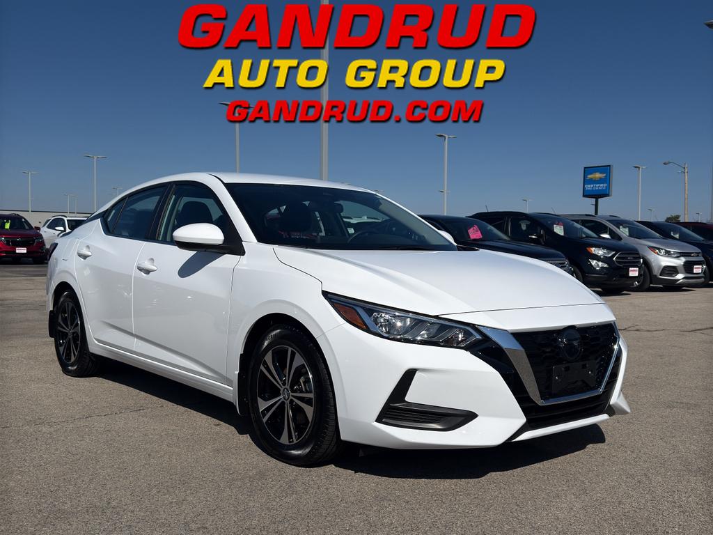 White (FRESH POWDER) 2023 Nissan Sentra SV FWD Sedan Front-Wheel Drive Continuously Variable Transmission