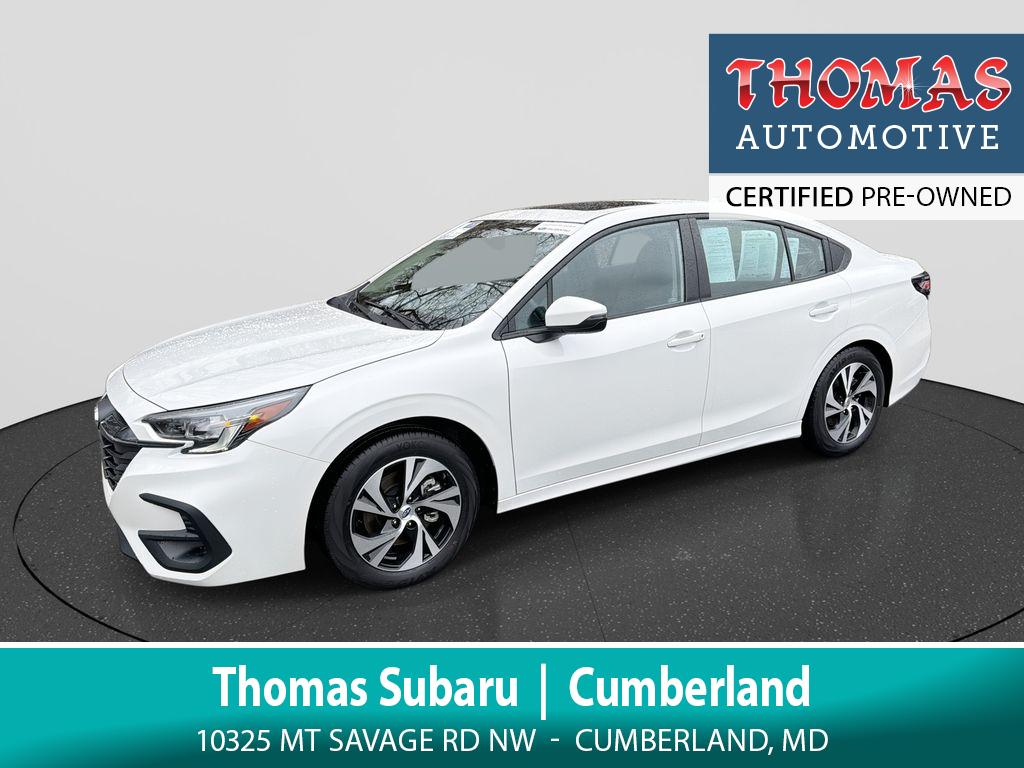 Crystal White Pearl 2025 Subaru Legacy Premium AWD Sedan All-Wheel Drive 8-Speed CVT