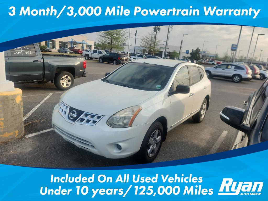 Pearl White 2012 Nissan Rogue S SUV / Crossover Front-Wheel Drive Continuously Variable Transmission
