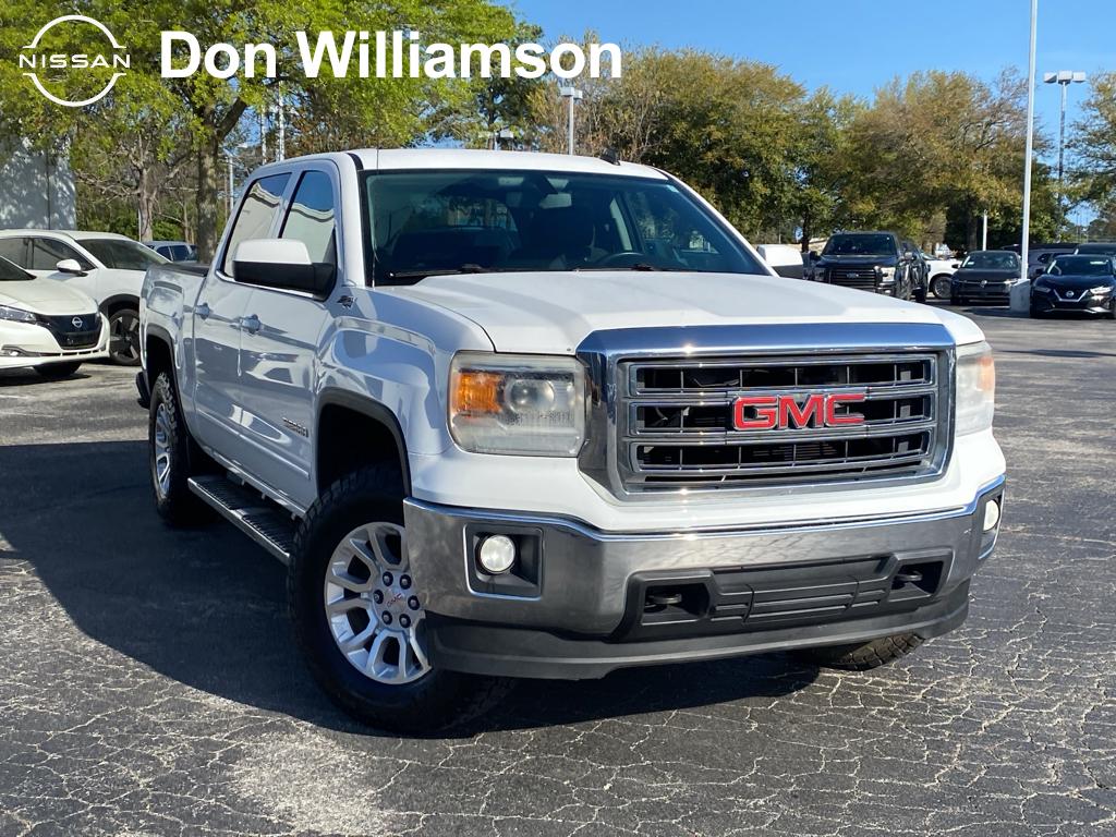 Summit White 2014 GMC Sierra 1500 SLE Crew Cab 4WD Pickup Truck Four-Wheel Drive 6-Speed Automatic