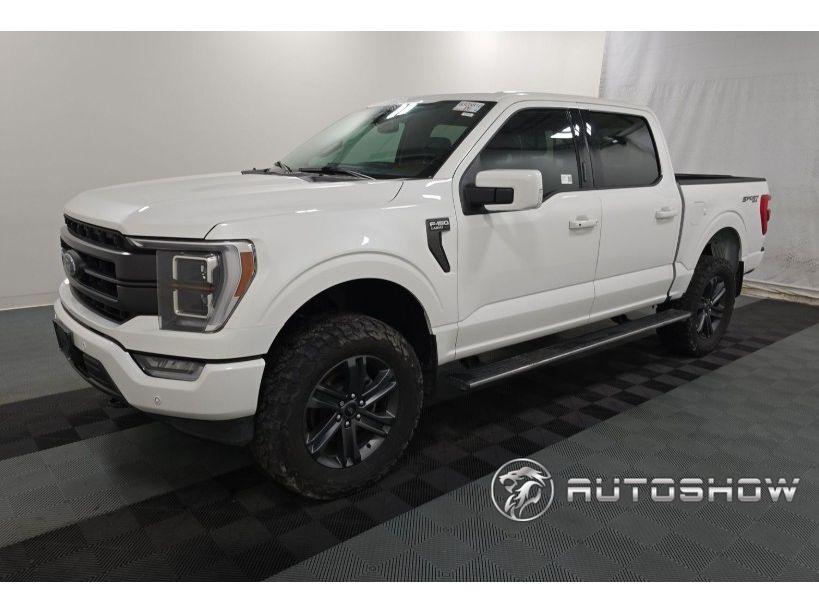 Star White Metallic Tri-Coat 2023 Ford F-150 Lariat SuperCrew 4WD Pickup Truck Four-Wheel Drive Automatic