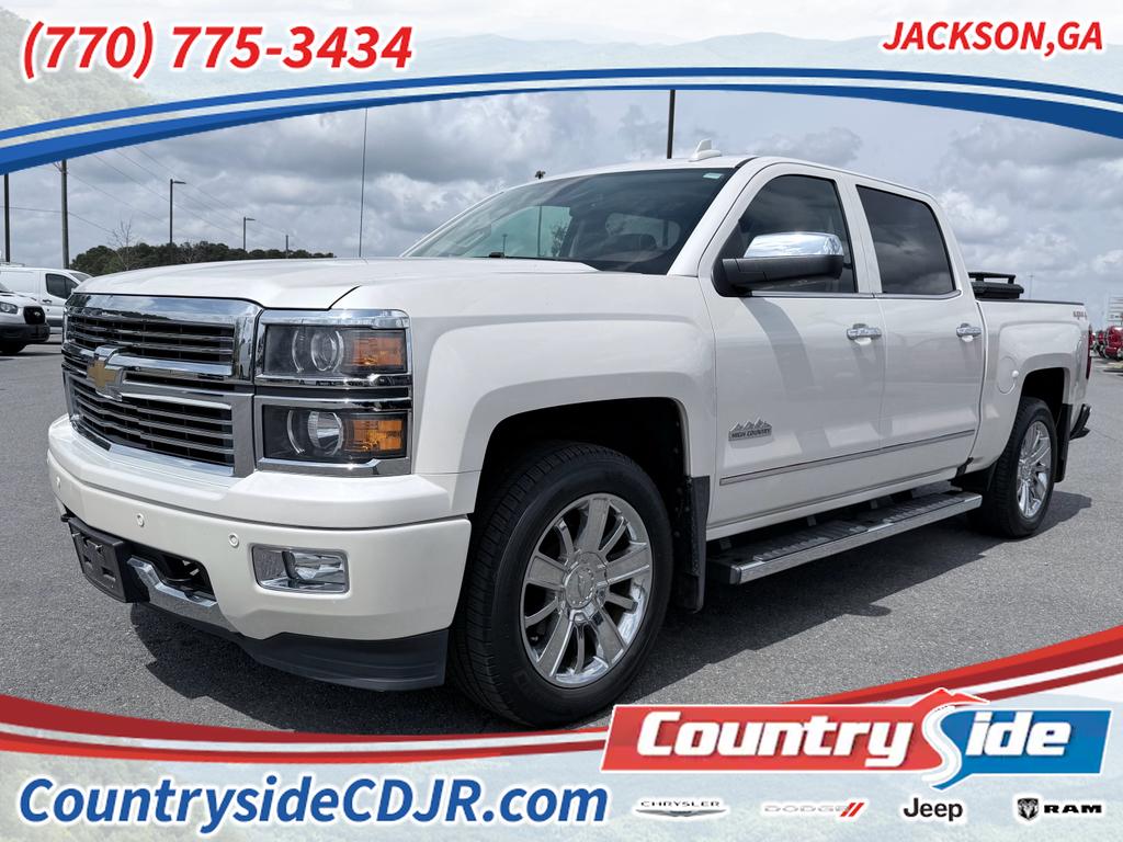 WHITE DIAMOND TRICOAT 2015 Chevrolet Silverado 1500 High Country Crew Cab 4WD Pickup Truck Four-Wheel Drive 6-Speed Automatic