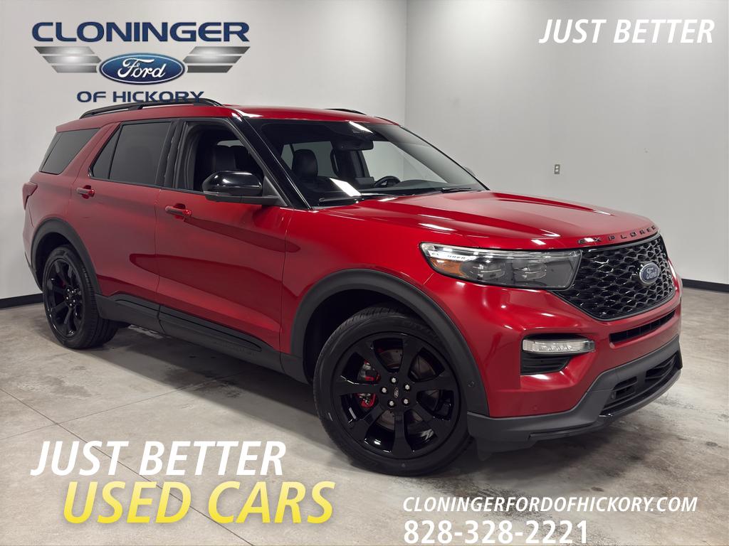 Rapid Red Metallic Tinted Clearcoat 2020 Ford Explorer ST AWD SUV / Crossover All-Wheel Drive Automatic