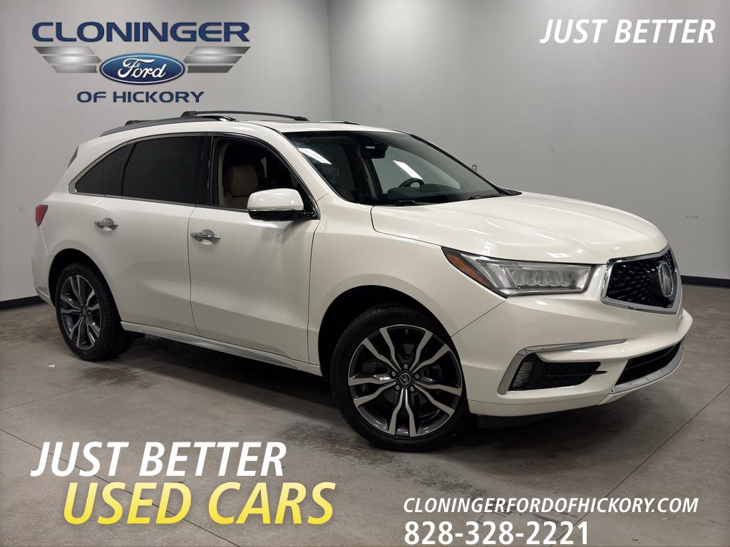 White Diamond Pearl 2019 Acura MDX SH-AWD with Advance Package SUV / Crossover All-Wheel Drive 9-Speed Automatic
