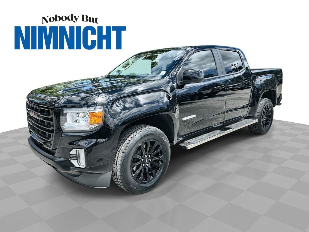 Onyx Black 2022 GMC Canyon Elevation Crew Cab 4WD Pickup Truck Four-Wheel Drive 8-Speed Automatic