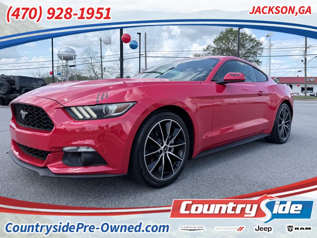 RACE RED 2016 Ford Mustang EcoBoost Coupe RWD Coupe Rear-Wheel Drive 6-Speed Automatic