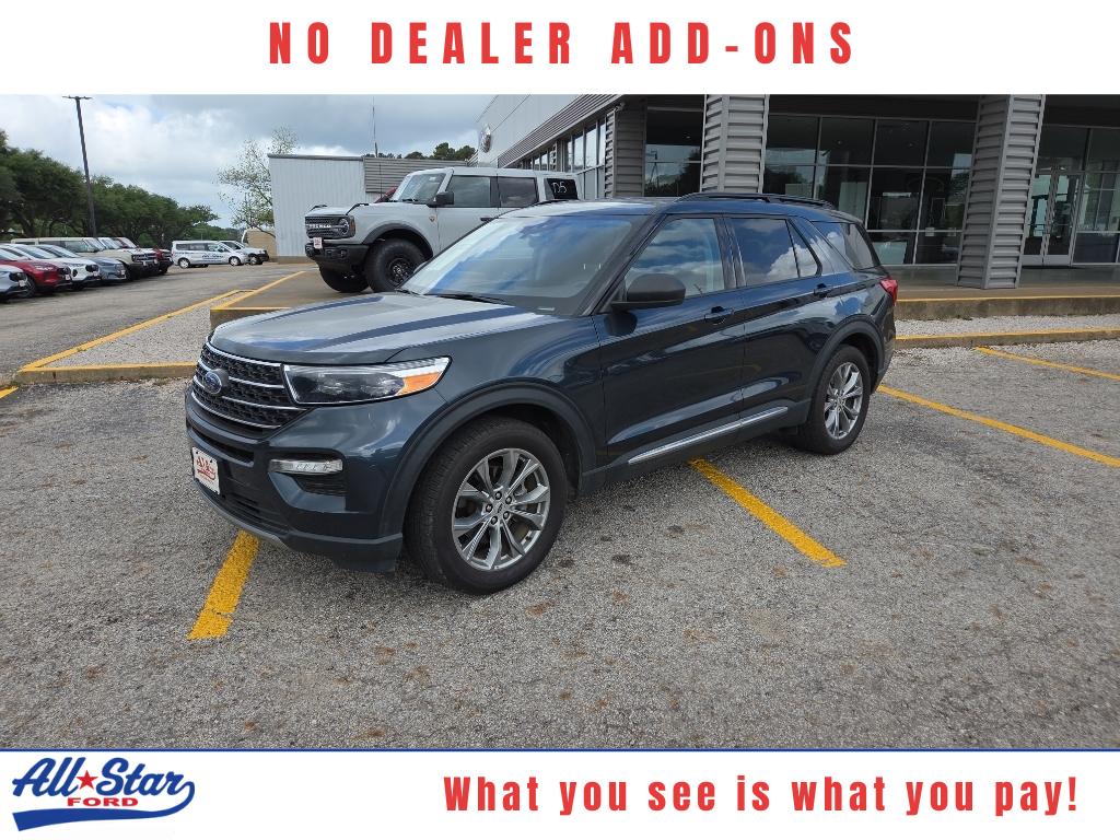 Stone Blue Metallic 2022 Ford Explorer XLT RWD SUV / Crossover Rear-Wheel Drive Automatic