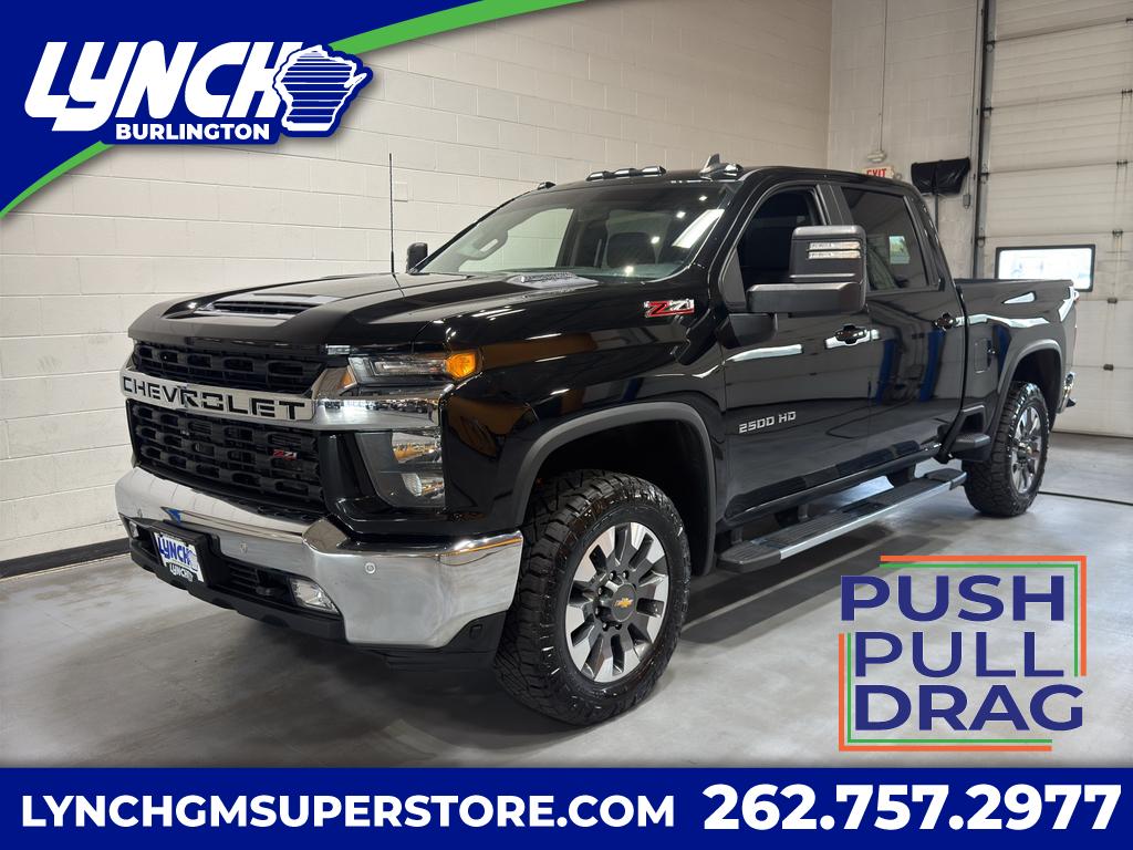 Black 2021 Chevrolet Silverado 2500HD LT Crew Cab 4WD Pickup Truck Four-Wheel Drive Automatic