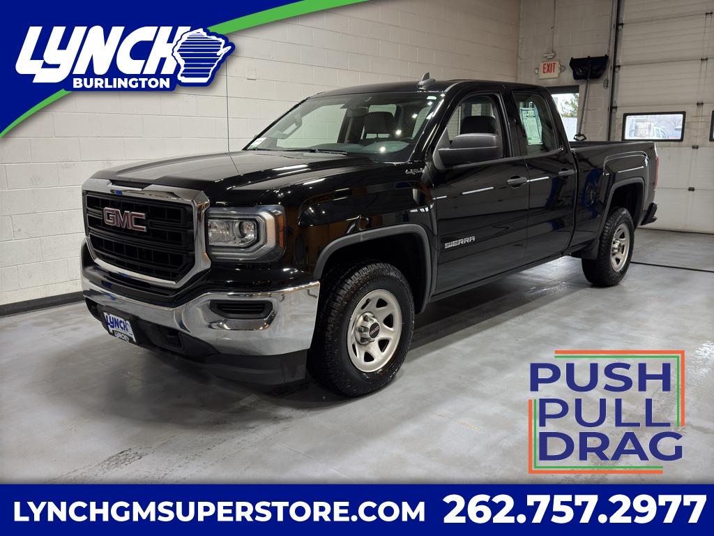 Onyx Black 2017 GMC Sierra 1500 Base Double Cab 4WD Pickup Truck Four-Wheel Drive 6-Speed Automatic