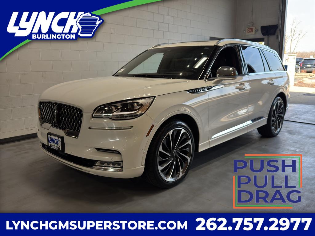 Pristine White Metallic Tri-Coat 2020 Lincoln Aviator Black Label AWD SUV / Crossover All-Wheel Drive Automatic