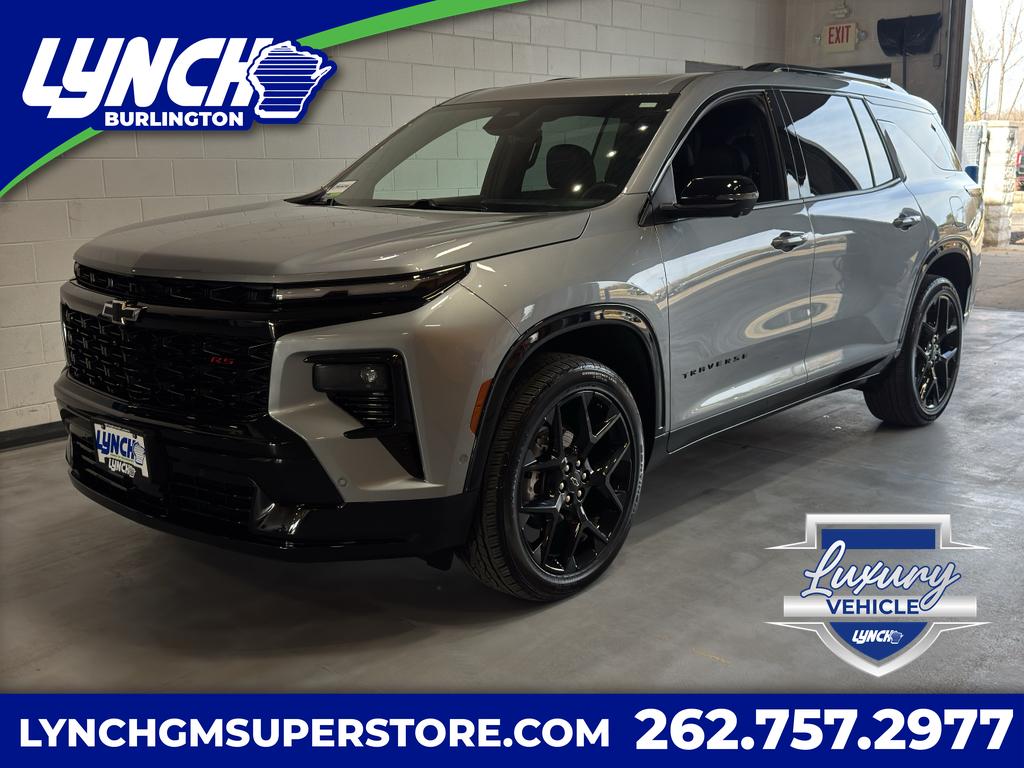 Gray (Sterling Grey Metallic) 2025 Chevrolet Traverse RS AWD SUV / Crossover Four-Wheel Drive 8-Speed Automatic