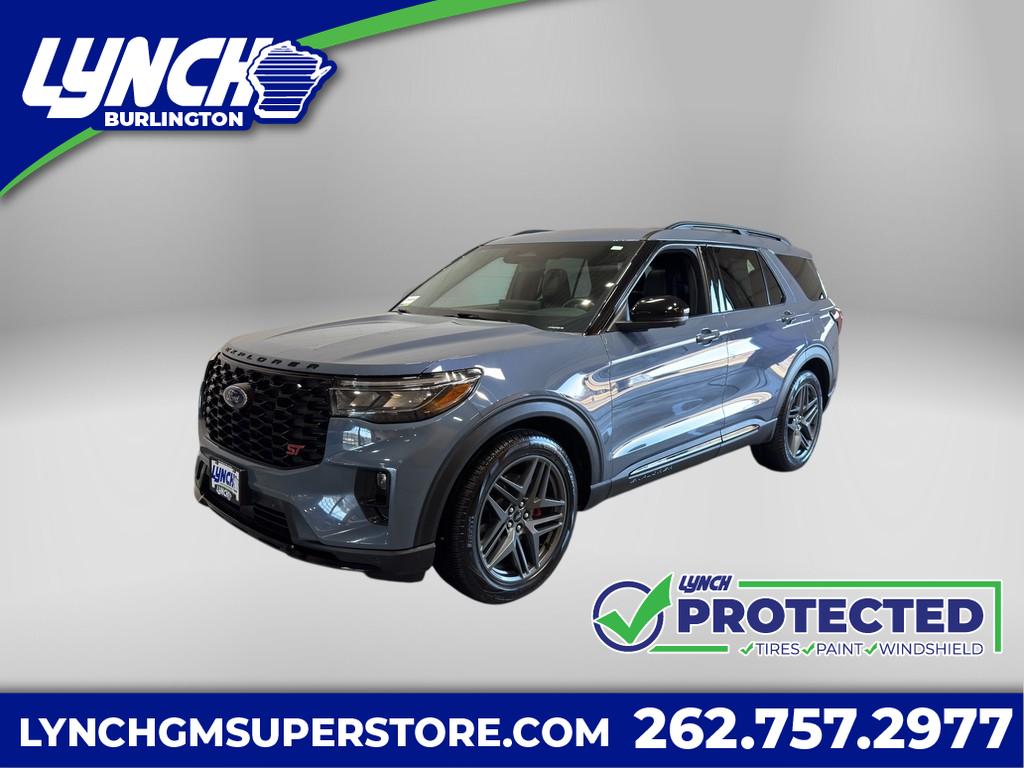 Vapor Blue Metallic 2025 Ford Explorer ST AWD SUV / Crossover All-Wheel Drive Automatic