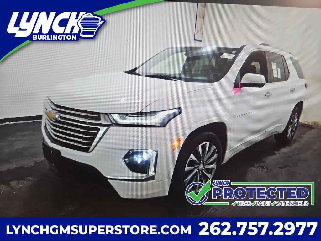 Summit White 2023 Chevrolet Traverse Premier AWD SUV / Crossover Four-Wheel Drive 9-Speed Automatic