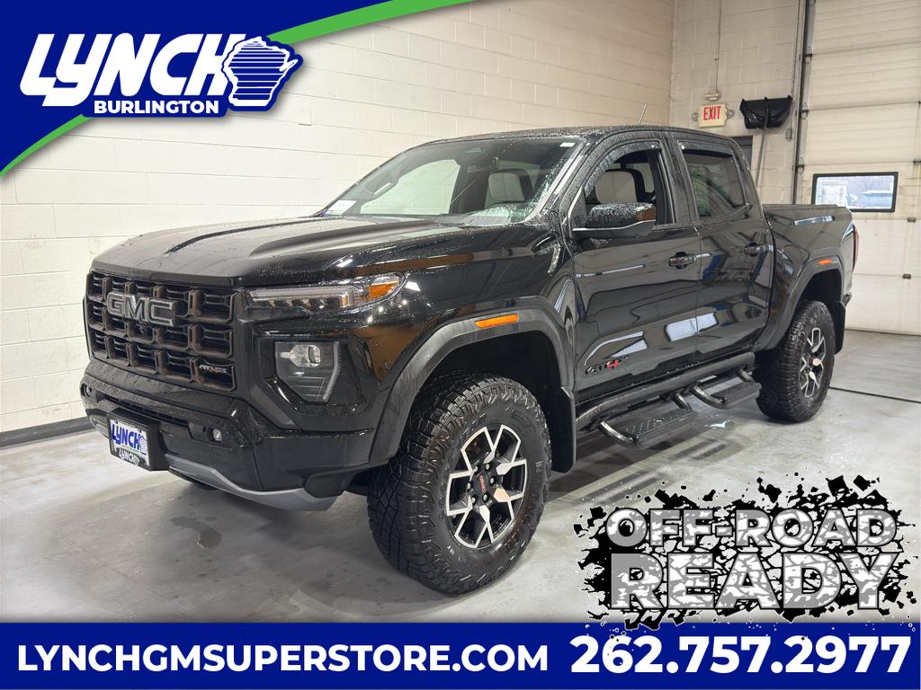 Onyx Black 2024 GMC Canyon AT4X Crew Cab 4WD Pickup Truck Four-Wheel Drive 8-Speed Automatic