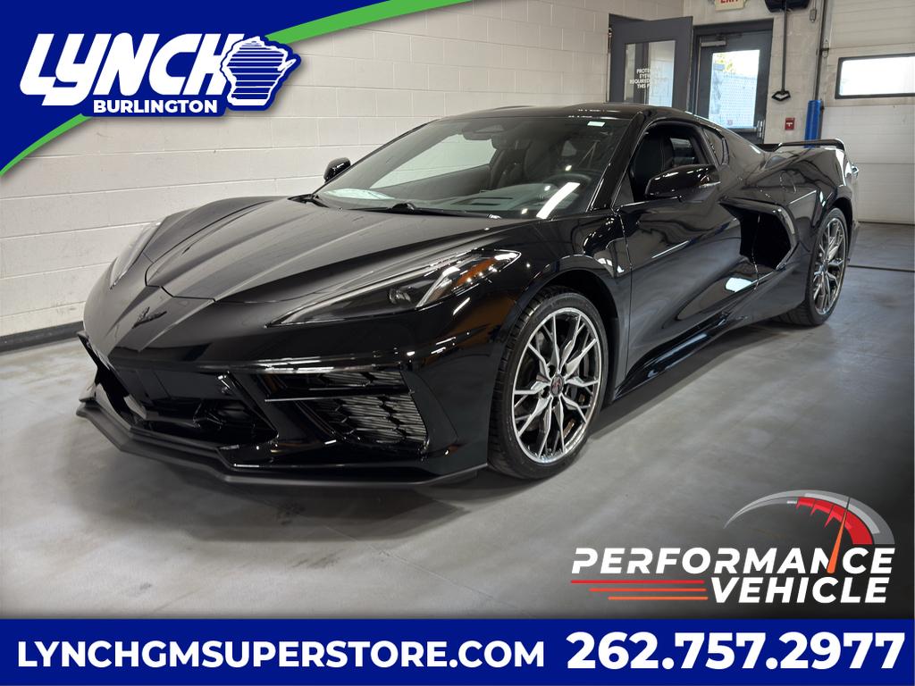Black 2024 Chevrolet Corvette Stingray 3LT Coupe RWD Coupe Rear-Wheel Drive 8-Speed Automatic