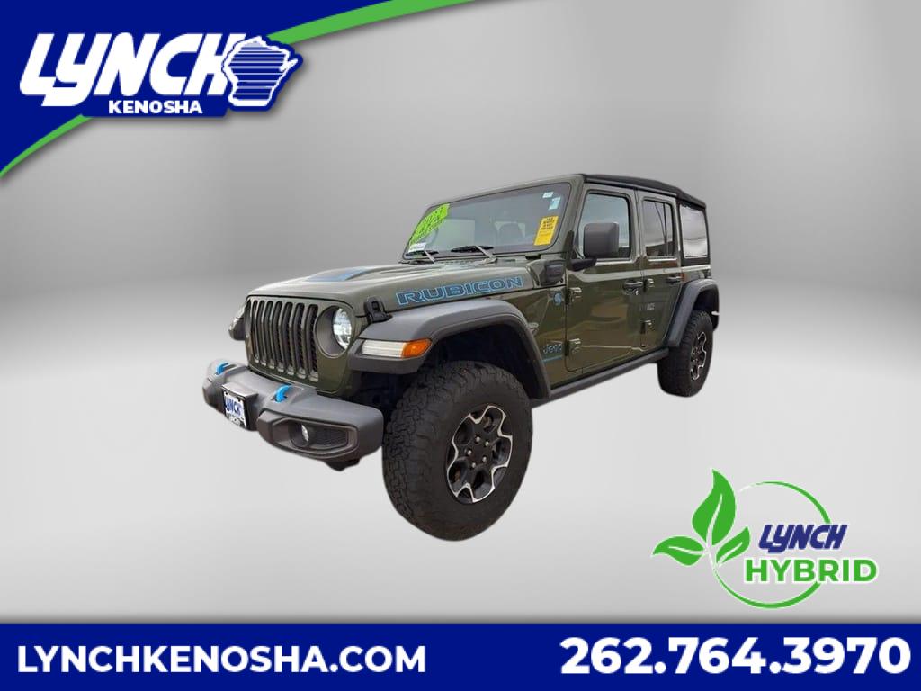 Sarge Green Clearcoat 2023 Jeep Wrangler 4xe Rubicon 4WD SUV / Crossover Four-Wheel Drive 8-Speed Automatic