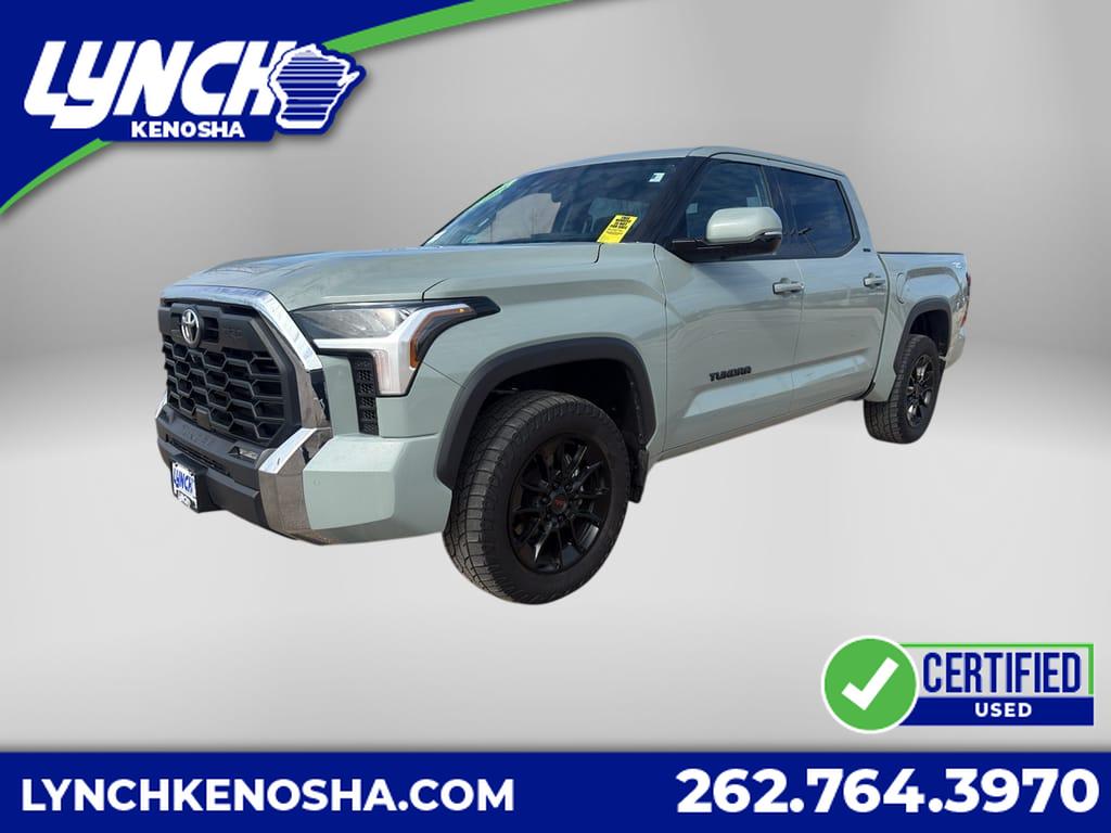 Lunar Rock 2023 Toyota Tundra SR5 CrewMax Cab 4WD Pickup Truck Four-Wheel Drive Automatic
