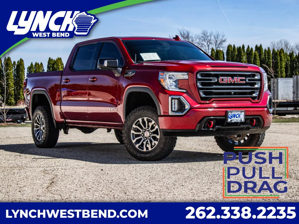 Cayenne Red Tintcoat 2021 GMC Sierra 1500 AT4 Crew Cab 4WD Pickup Truck Four-Wheel Drive Automatic