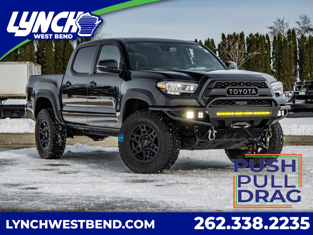 Midnight Black Metallic 2021 Toyota Tacoma TRD Off Road Double Cab 4WD Pickup Truck Four-Wheel Drive 6-Speed Automatic