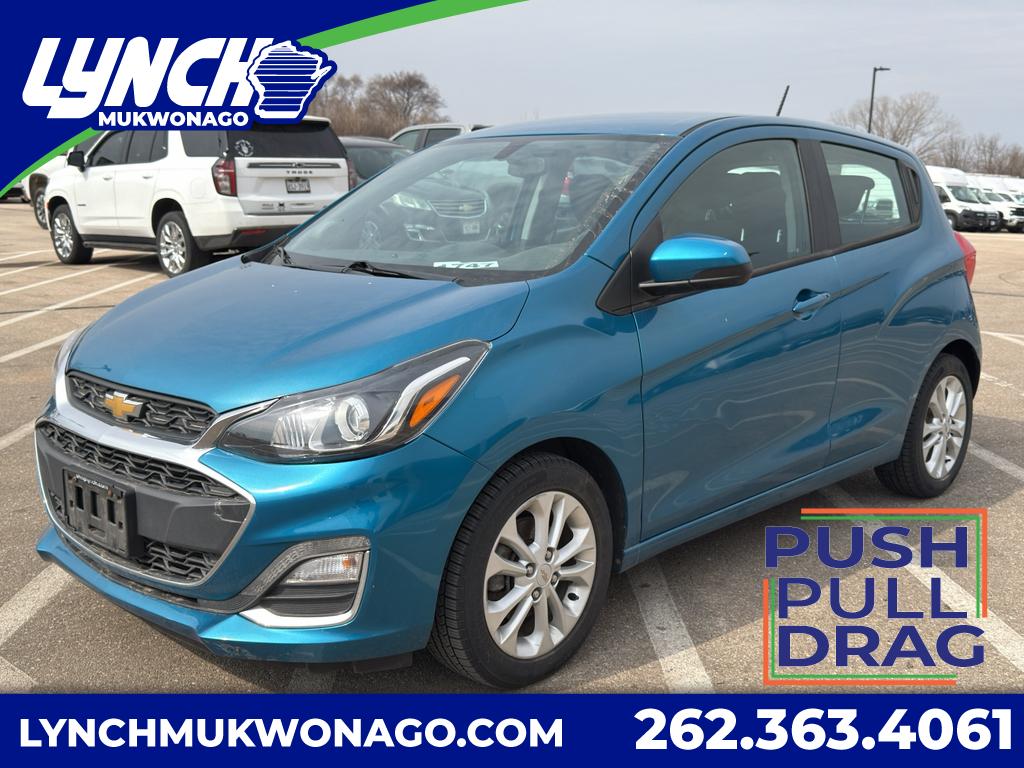 CARIBBEAN BLUE METALLIC 2021 Chevrolet Spark 1LT FWD Hatchback Front-Wheel Drive Continuously Variable Transmission