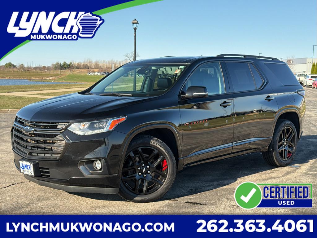 Mosaic Black Metallic 2021 Chevrolet Traverse Premier AWD SUV / Crossover Four-Wheel Drive 9-Speed Automatic