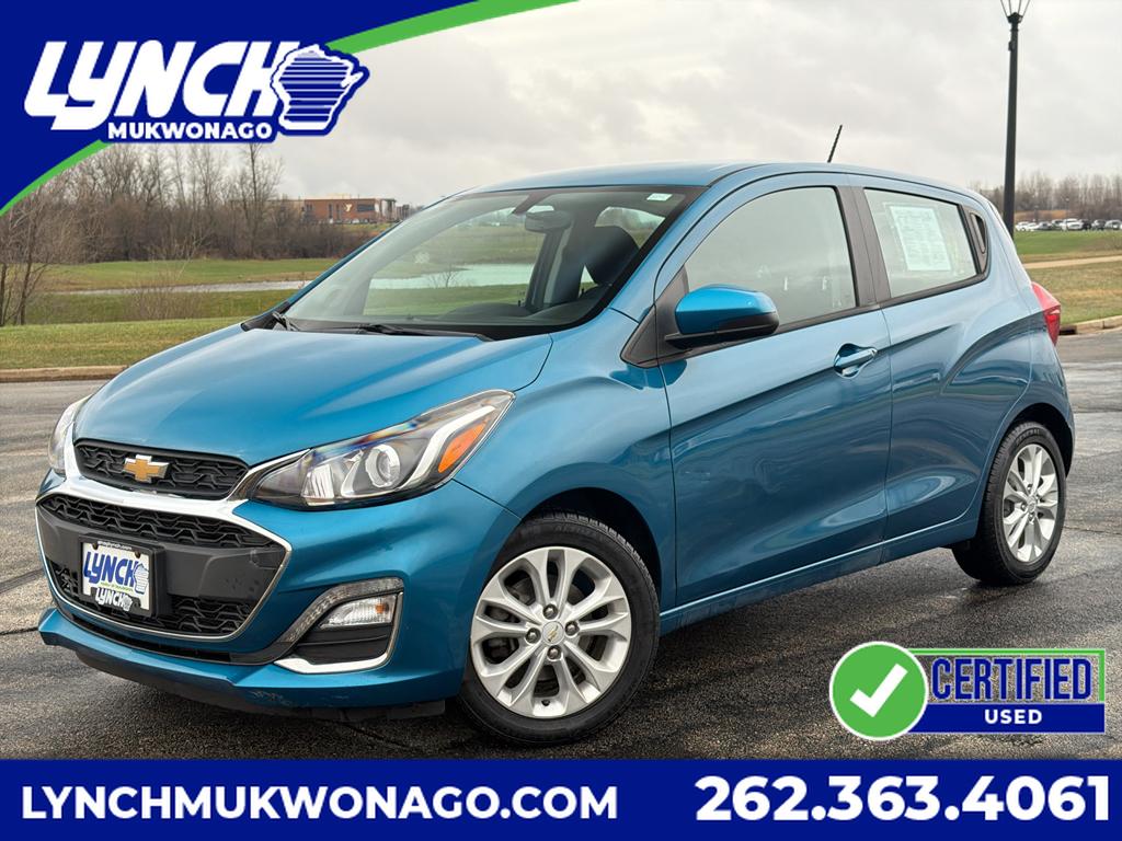 CARIBBEAN BLUE METALLIC 2021 Chevrolet Spark 1LT FWD Hatchback Front-Wheel Drive Continuously Variable Transmission