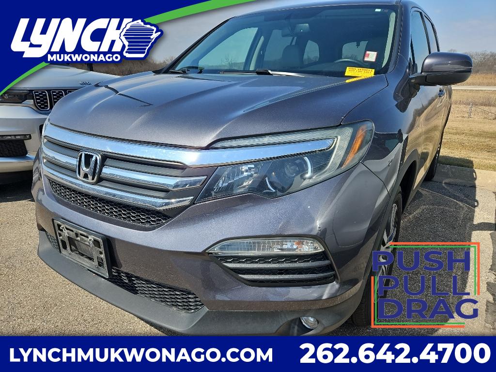Gray (Modern Steel Metallic) 2017 Honda Pilot EX-L AWD SUV / Crossover All-Wheel Drive Automatic