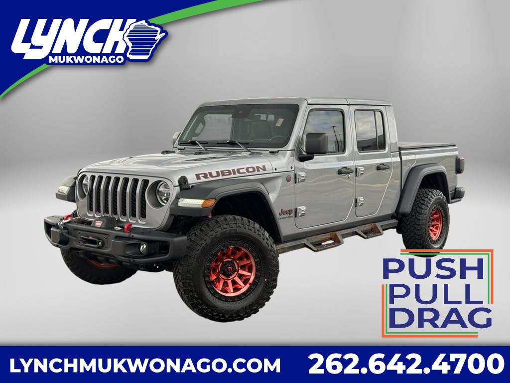 Billet Silver Metallic Clearcoat 2020 Jeep Gladiator Rubicon Crew Cab 4WD Pickup Truck Four-Wheel Drive Automatic