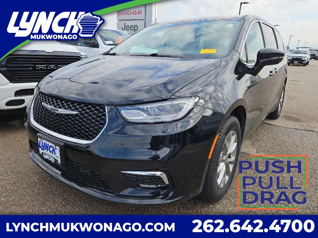 Diamond Black Crystal Pearlcoat 2024 Chrysler Pacifica Touring L AWD Minivan All-Wheel Drive Automatic