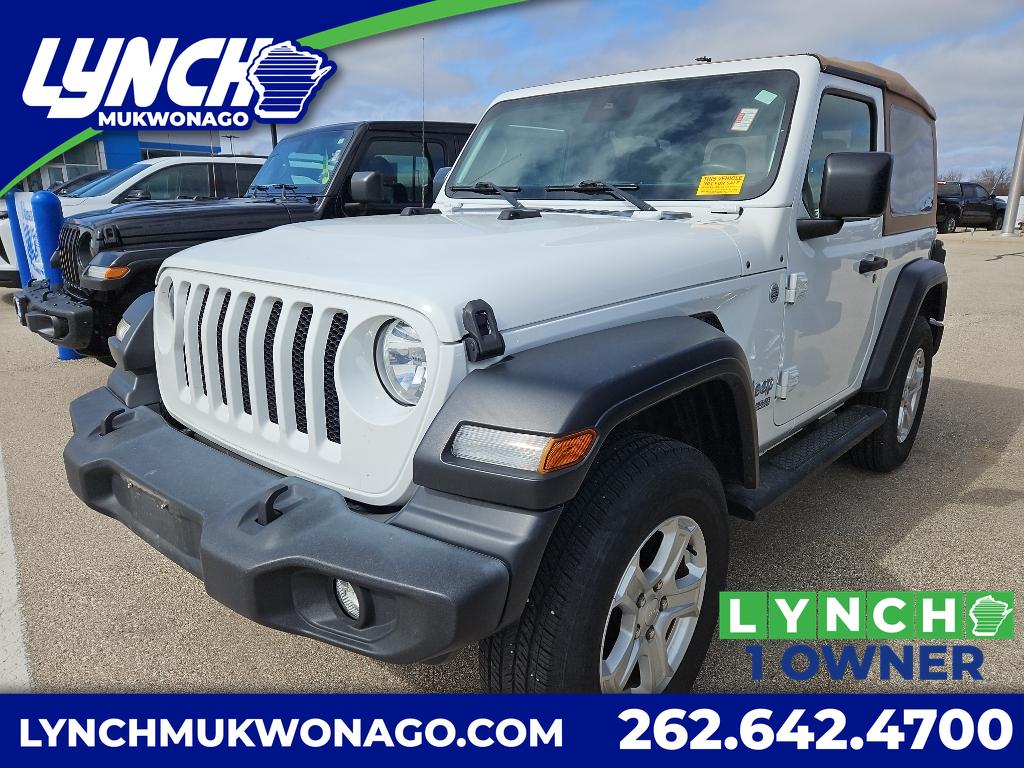 Bright White Clearcoat 2019 Jeep Wrangler Sport S 4WD SUV / Crossover Four-Wheel Drive Automatic