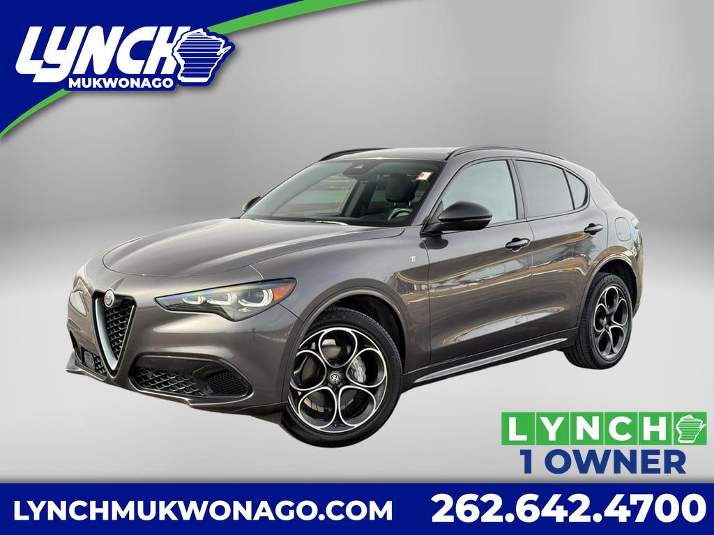 Vesuvio Gray Metallic 2024 Alfa Romeo Stelvio Ti AWD SUV / Crossover All-Wheel Drive Automatic