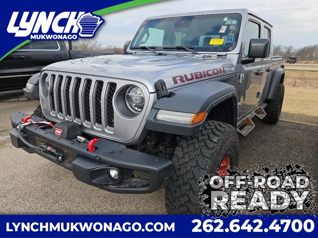 Billet Silver Metallic Clearcoat 2020 Jeep Gladiator Rubicon Crew Cab 4WD Pickup Truck Four-Wheel Drive Automatic