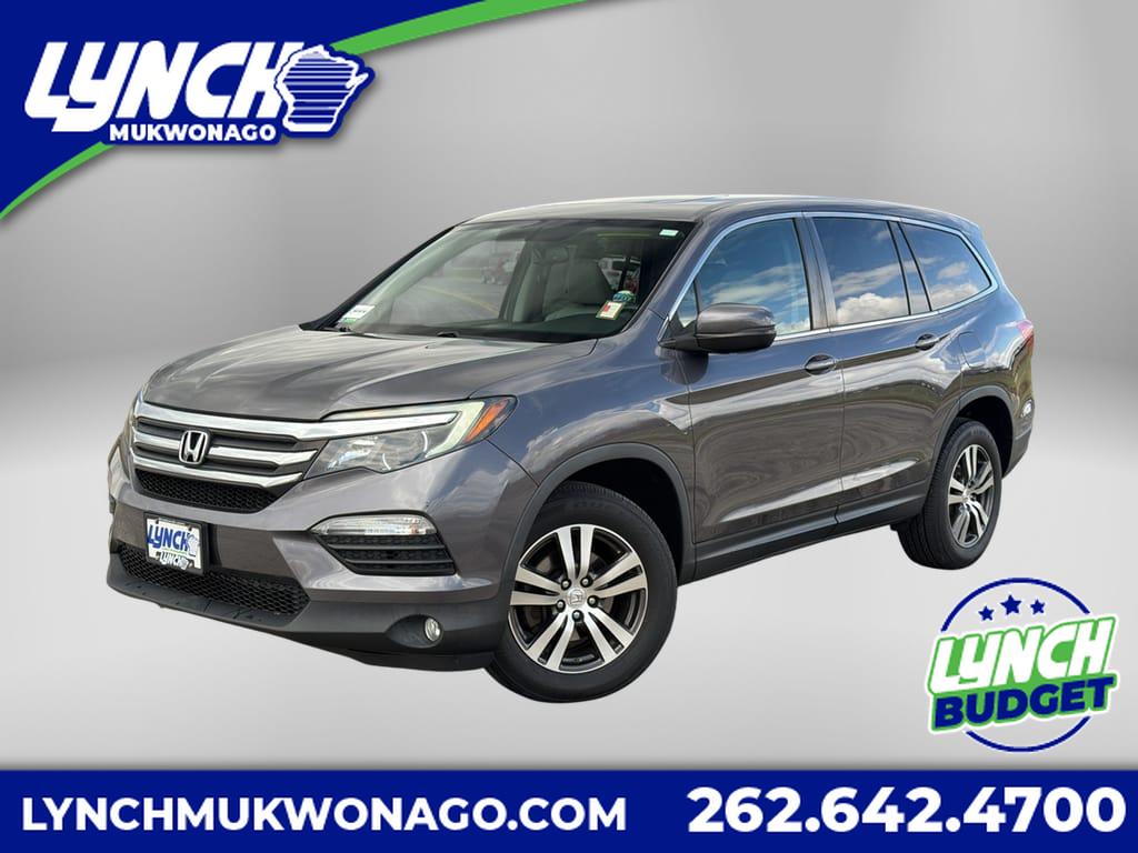 Gray (Modern Steel Metallic) 2017 Honda Pilot EX-L AWD SUV / Crossover All-Wheel Drive Automatic
