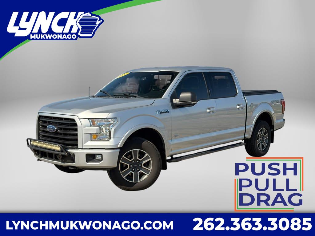 Ingot Silver Metallic 2016 Ford F-150 XLT SuperCrew 4WD Pickup Truck Four-Wheel Drive 6-Speed Automatic