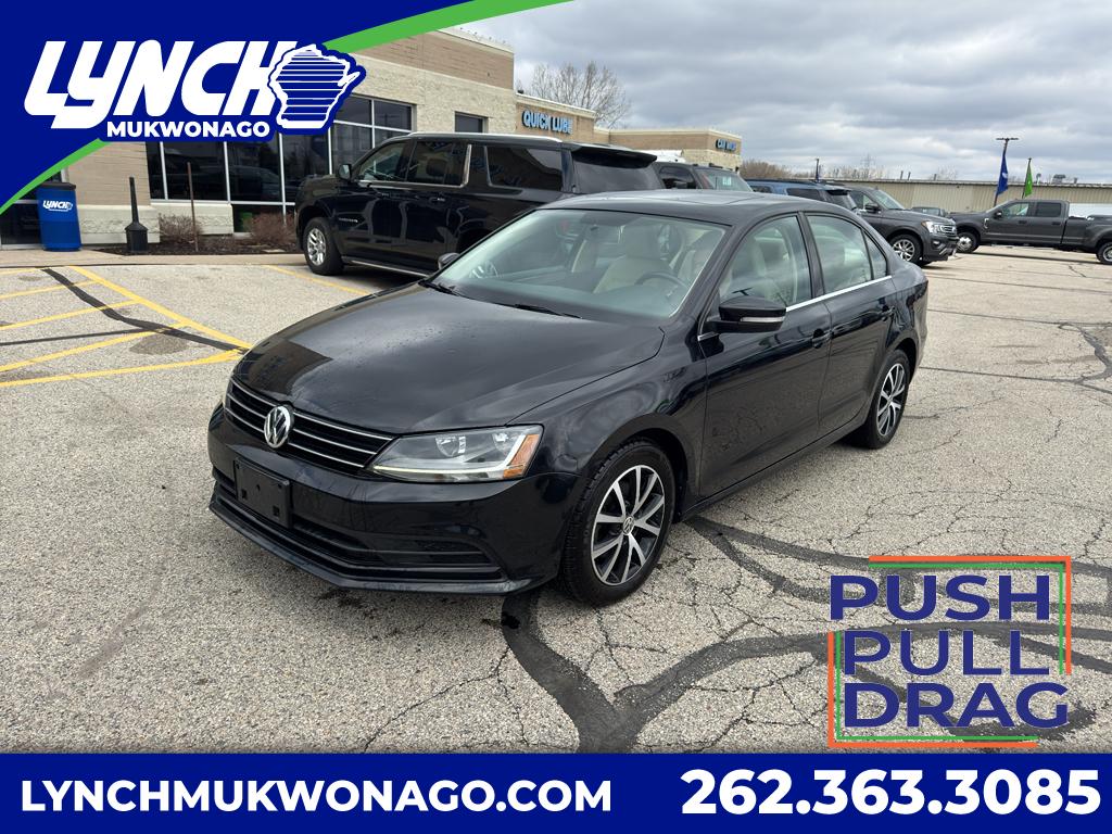 Black 2017 Volkswagen Jetta 1.4T SE FWD Sedan Front-Wheel Drive 6-Speed Automatic