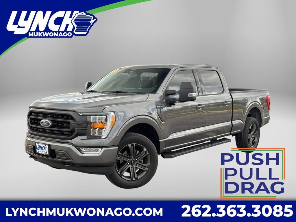 Gray (Carbonized Grey Metallic) 2022 Ford F-150 XLT SuperCrew 4WD Pickup Truck Four-Wheel Drive Automatic