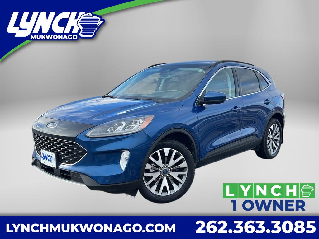 Atlas Blue Metallic 2022 Ford Escape Titanium AWD SUV / Crossover All-Wheel Drive 8-Speed Automatic