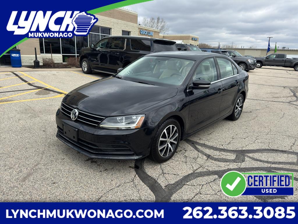 Black 2017 Volkswagen Jetta 1.4T SE FWD Sedan Front-Wheel Drive 6-Speed Automatic