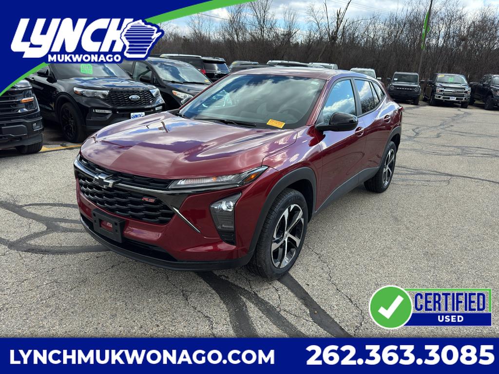 Red (Crimson Metallic) 2024 Chevrolet Trax RS with 1RS FWD SUV / Crossover Front-Wheel Drive 6-Speed Automatic