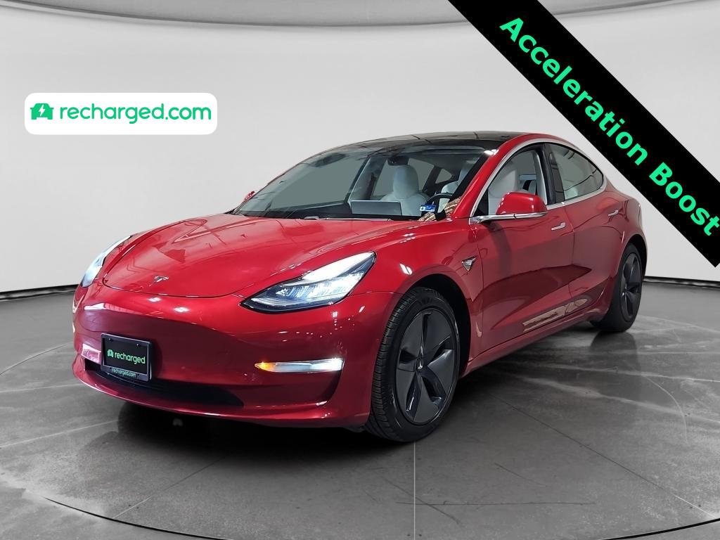 Red Multi-Coat 2020 Tesla Model 3 Long Range AWD Sedan All-Wheel Drive Automatic