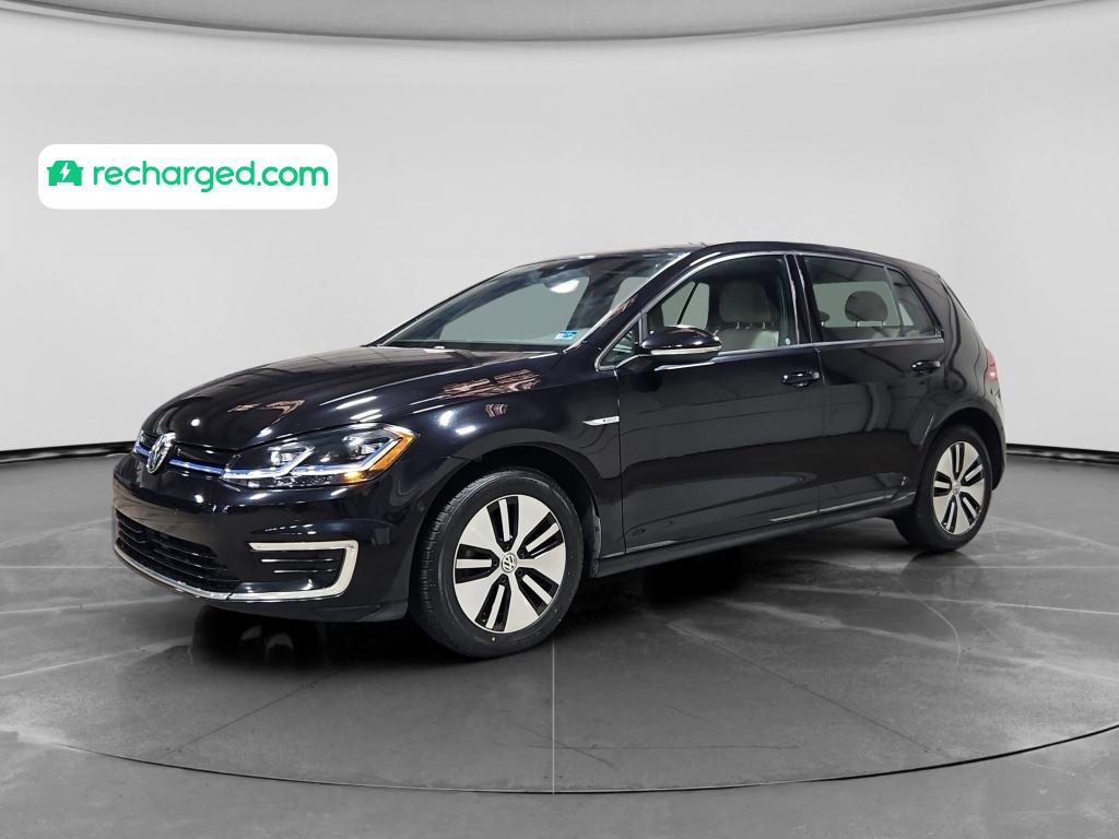 Deep Black Pearl 2019 Volkswagen e-Golf SEL Premium FWD Hatchback Front-Wheel Drive Automatic