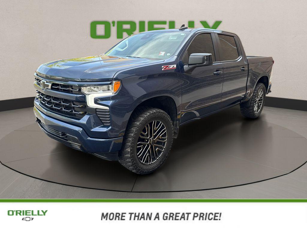 Northsky Blue Metallic 2022 Chevrolet Silverado 1500 RST Crew Cab 4WD Pickup Truck Four-Wheel Drive Automatic