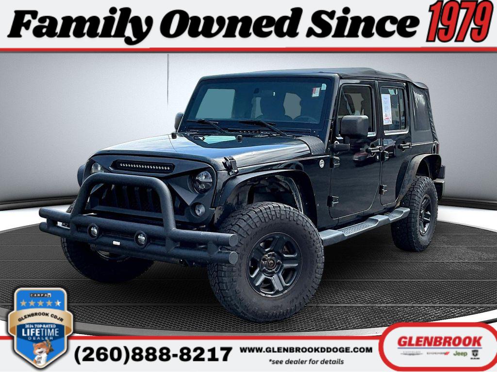 Black Clearcoat 2015 Jeep Wrangler Unlimited Sport 4WD SUV / Crossover Four-Wheel Drive 6-Speed Manual
