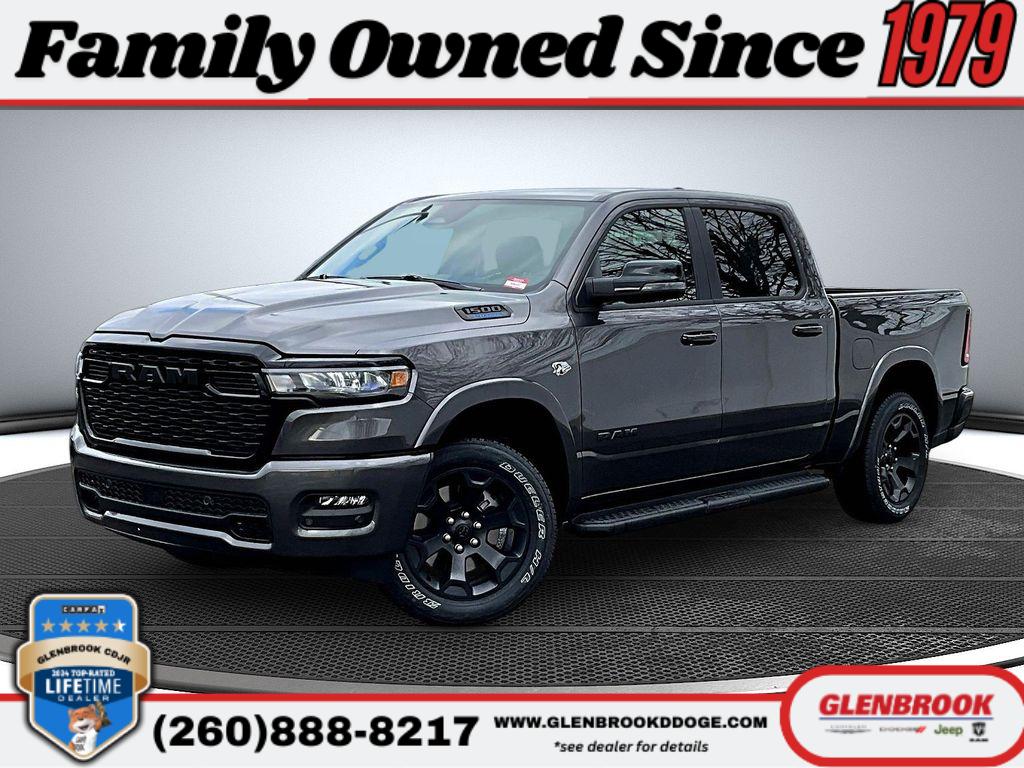 Gray (Granite Crystal Metallic Clearcoat) 2026 RAM 1500 Big Horn Crew Cab 4WD Pickup Truck Four-Wheel Drive 8-Speed Automatic