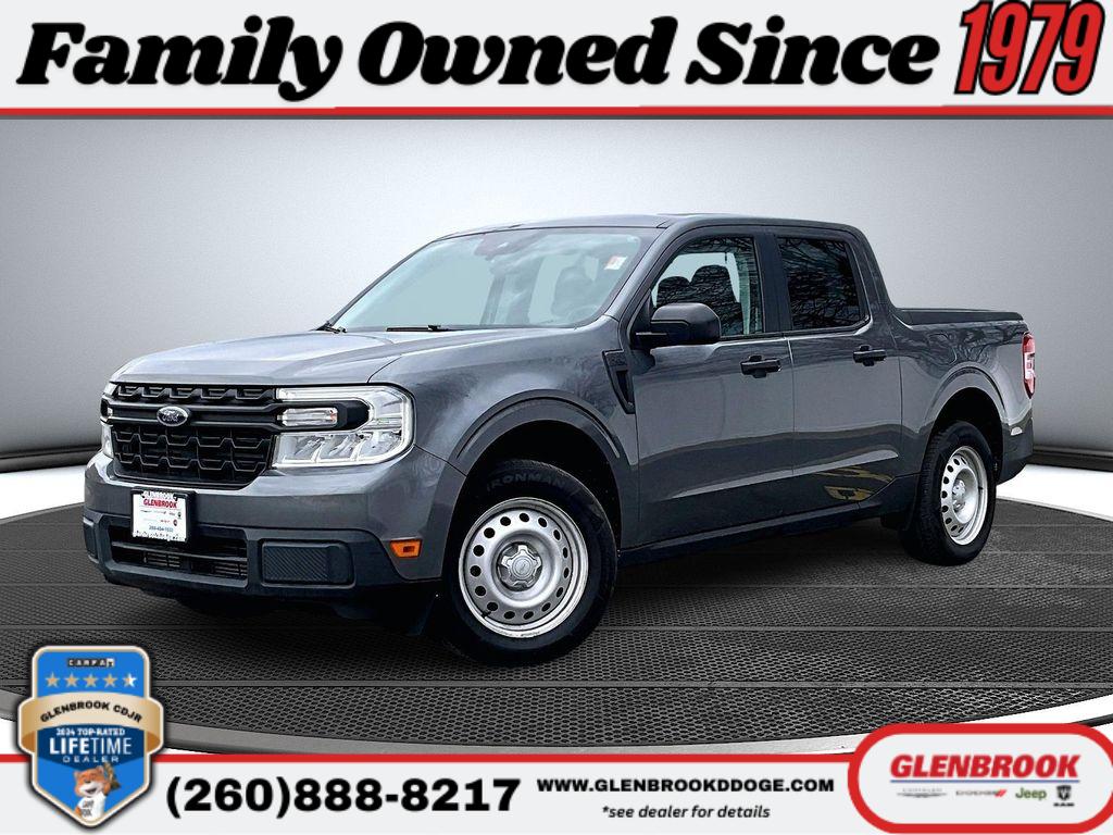 Gray (Carbonized Grey Metallic) 2022 Ford Maverick XL SuperCrew AWD Pickup Truck All-Wheel Drive 8-Speed Automatic