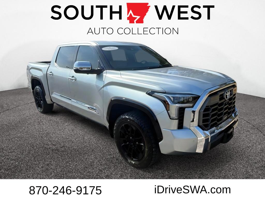 Celestial Silver Metallic 2023 Toyota Tundra 1794 Edition CrewMax Cab 4WD Pickup Truck Four-Wheel Drive Automatic